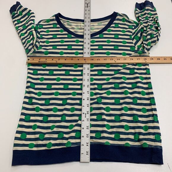 Anthropologie Porridge Gabby Shirt Women M Stripe Polka Dot Quarter Sleeve *READ - Picture 7 of 12